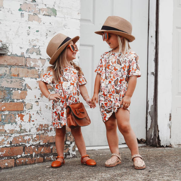 butterfly shirt dress Daria Silk Shirt Dress