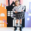 Flocked Bats Halloween Bow Tiered Tutu - Kids Clothing
