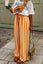 Striped Wide-Leg Casual Pants