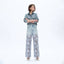 SUPER HIGH RISE WIDE LEG JEANS(EMBROIDERY,RAW HEM) BYW8194