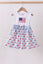 Blue Flag Bow Dress