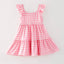 Pink Plaid Pencil Dress