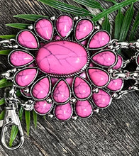 LT. PINK MARBLE CONCHO BELT KIDS