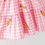 Pink Plaid Pencil Dress