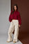 NATURE CAMO PRINT WIDE LEG PANTS