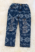 Aztec Distressed Denim
