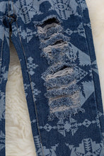 Aztec Distressed Denim