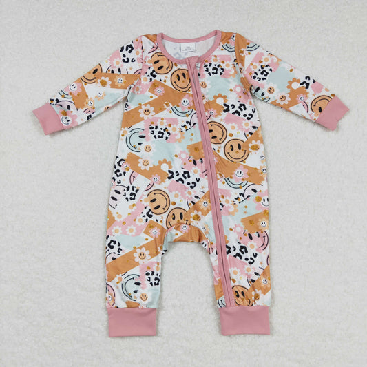 Smiley Leopard Romper