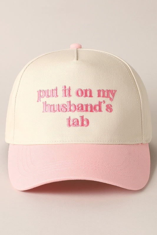 Put It On My Husbands Tab Pink