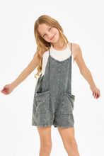 Kids Romper Mineral Wash Grey