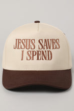 Jesus Saves I Spend Brown