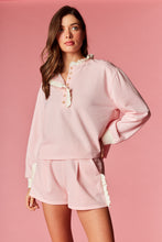 Ruffle Henley Lounge Set
