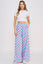 PLUS SIZE HIGH WAIST CHECKERD STRAIGHT LEG KNIT PANTS
