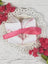 Birthday Cake Embroidered Moonstitch Bow Headband