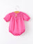 Girls Bow Smocking Hot Pink Romper