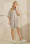 Stripe Knit Pullover Big Top Dress
