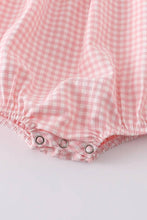 Baby Girls Strawberry Plaid Smocked Romper: 12M