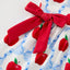 Red Blue Apple Bow Dress
