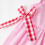 Pink Stripes Apple Applique Dress