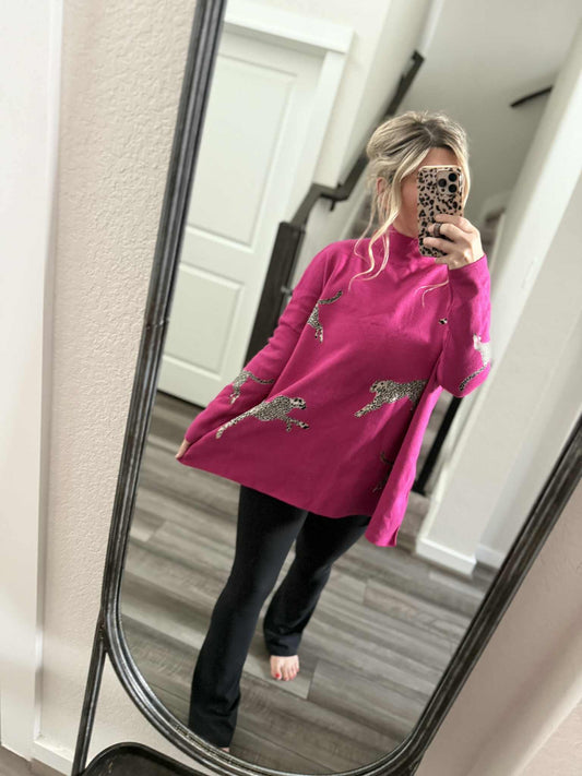 Leopard Love Tunic Pink