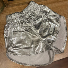 Silver Metallic Shorts