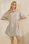 Stripe Knit Pullover Big Top Dress
