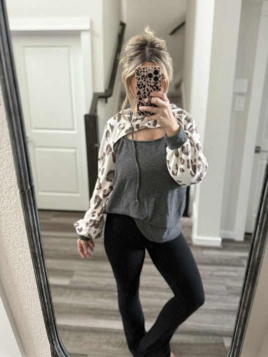 Leopard Cozy Vibes Hoodie