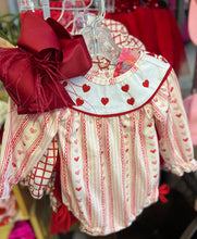 Smocked Heart Bubble Embroidered