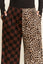 SPLIT DECISION LEOPARD-CHECKERED PANTS
