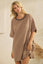 Stripe Knit Pullover Big Top Dress