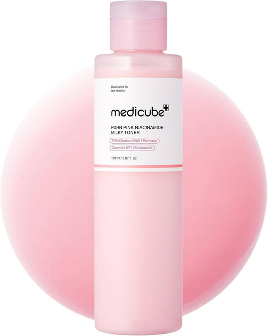 MEDICUBE PDRN Pink Niacinamide Milky Toner 150ml 5.07 fl. Oz.