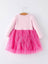 Pink Santa Applique Dress