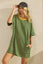 Stripe Knit Pullover Big Top Dress