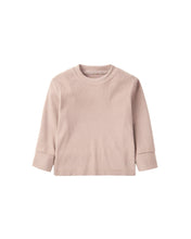 Long Sleeve Ribbed Tee - Mushroom