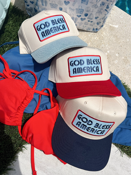 God Bless America - Vintage Trucker Hat