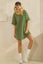 Stripe Knit Pullover Big Top Dress