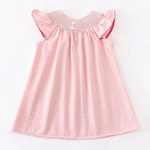 Baby Girls Strawberry Embroidered Plaid Smocked Dress: 3