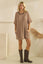 Stripe Knit Pullover Big Top Dress