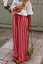 Striped Wide-Leg Casual Pants