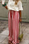 Striped Wide-Leg Casual Pants