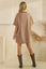 Stripe Knit Pullover Big Top Dress