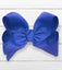 COBALT 7.5" WIDE HAIR BOW. BW-329-P  12 PIECES/ $18.00