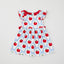 Red Blue Apple Bow Dress
