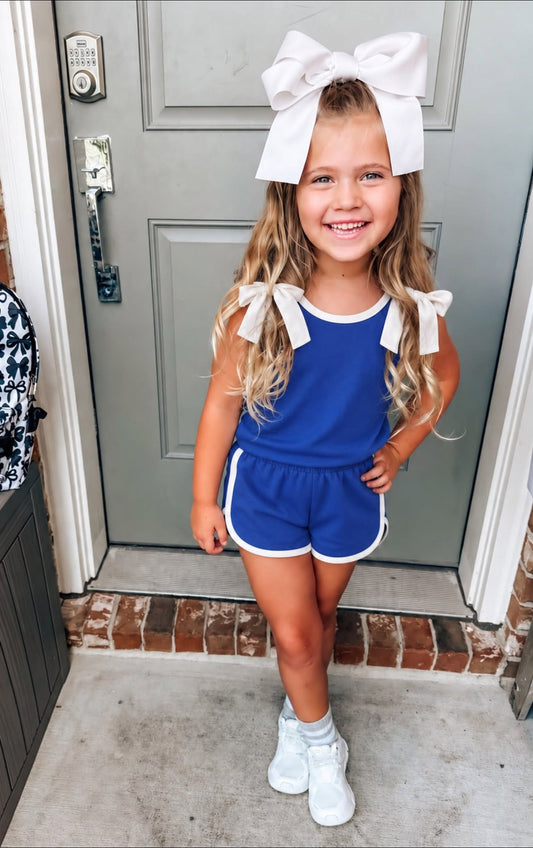 Royal Blue Bow Track Set