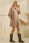 Stripe Knit Pullover Big Top Dress