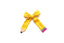 No. 2 Cute Hair Bow - Yellow
