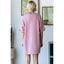 Stripe Knit Pullover Oversized Tee Dress