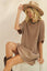 Stripe Knit Pullover Big Top Dress