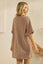 Stripe Knit Pullover Big Top Dress
