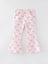 Pink Bow Flared Denim